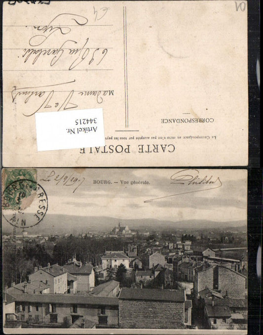 344215,Rhone-Alpes Ain Bourg Vue generale Totale