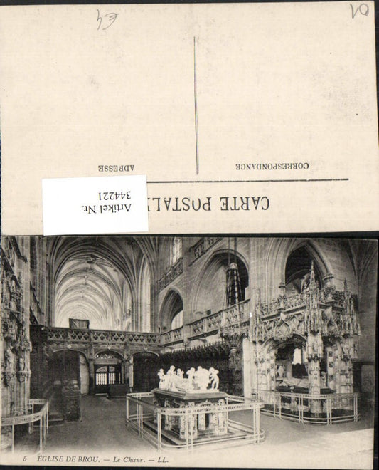 344221,Rhone-Alpes Ain Eglise de Brou Le Choeur Kirche Chor