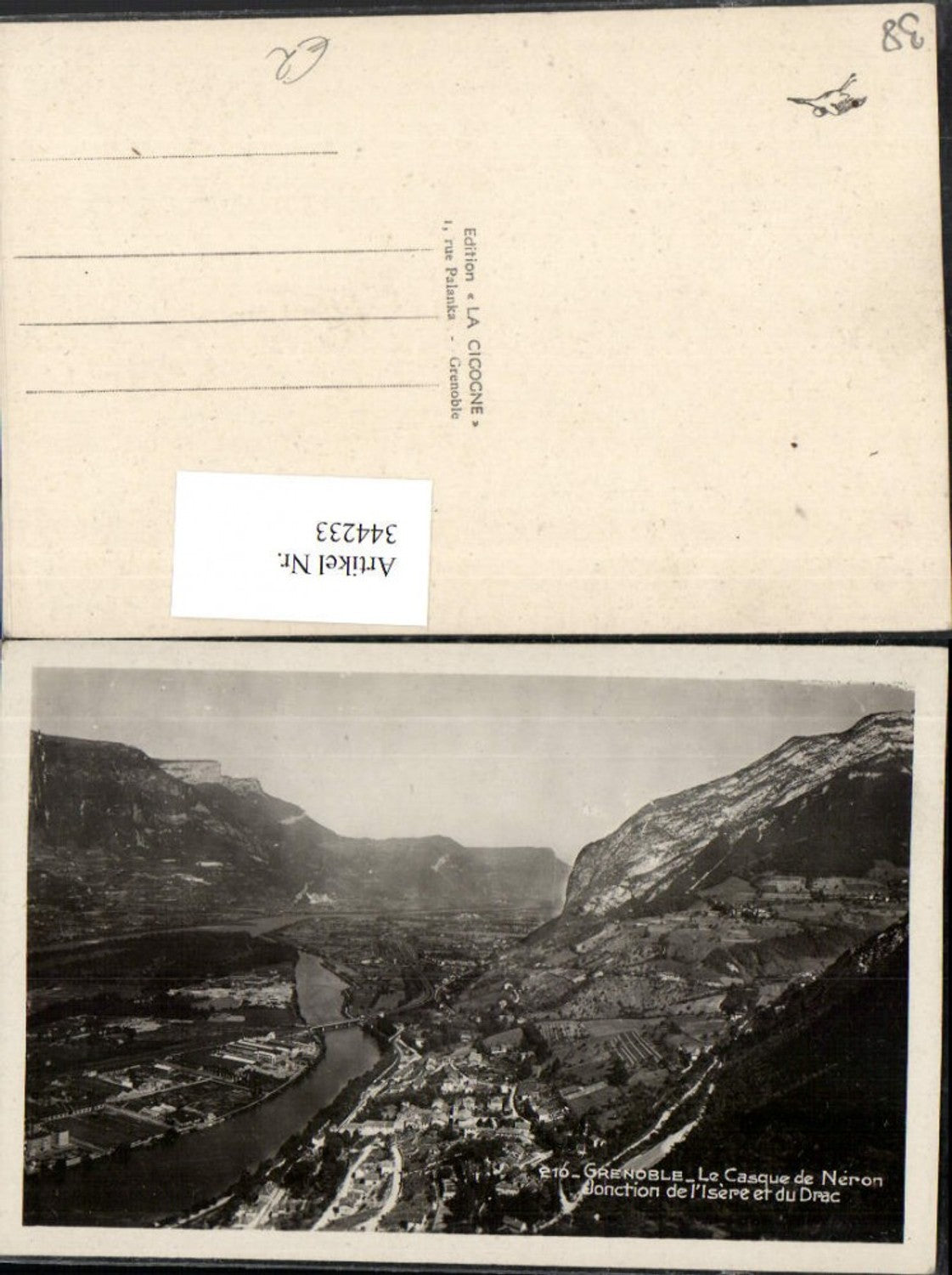 344233,Rhone-Alpes Isere Grenoble Le Casque de Neron Jonction de l'Isere et du Drac Totale