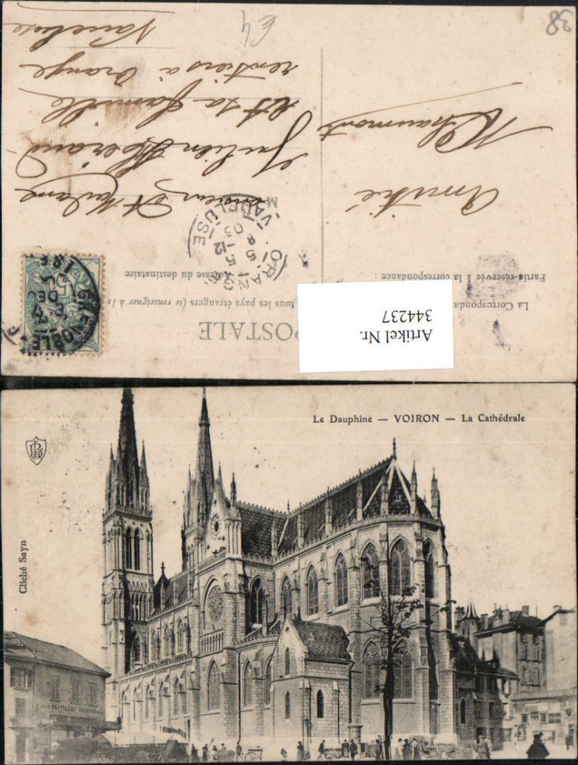 344237,Rhone-Alpes Isere Voiron La Cathedrale Kirche