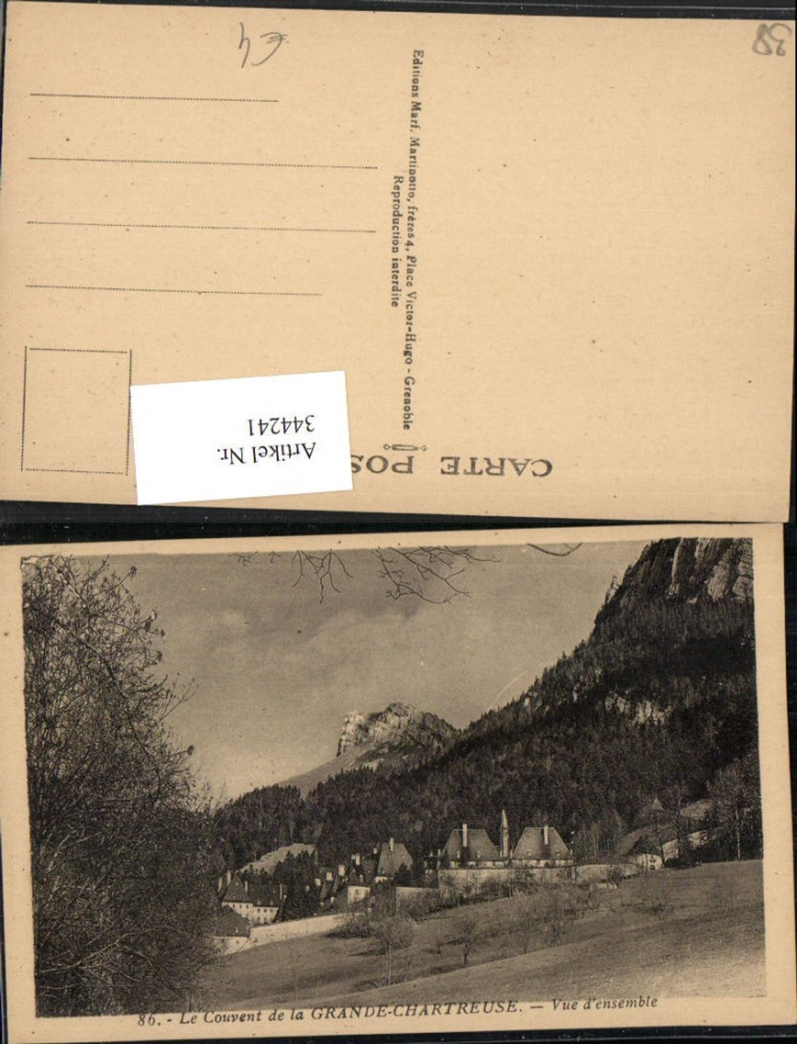 344241,Rhone-Alpes Isere Le Couvent de la Grande-Chartreuse Kloster