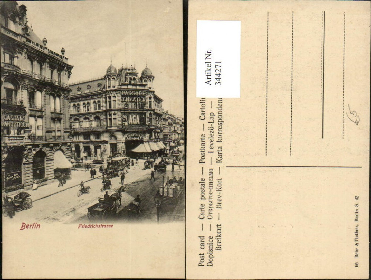 344271,Berlin Friedrichstraße Passage Theater Geschäfte