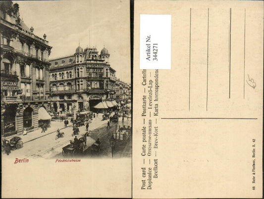 344271,Berlin Friedrichstraße Passage Theater Geschäfte