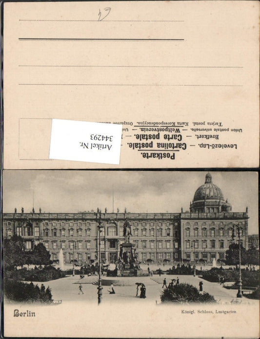 344293,Berlin Königliches Schloss Lustgarten Denkmal