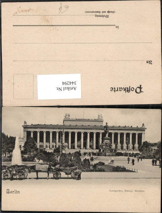 344294,Berlin Lustgarten Königliches Museum Denkmal
