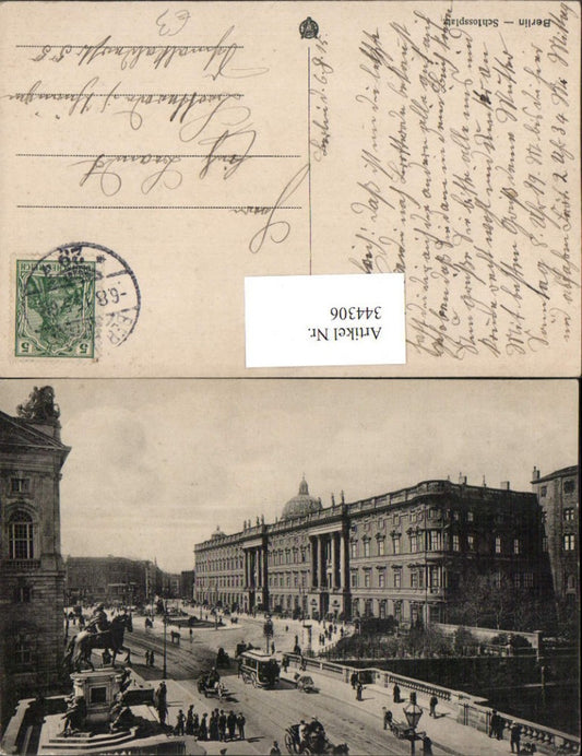 344306,Berlin Schlossplatz Denkmal Tram