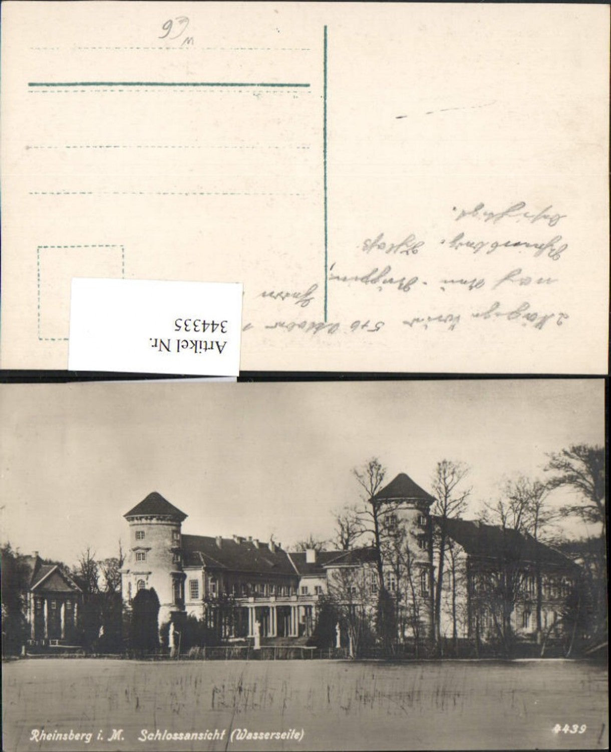 344335,Rheinsberg Schloss Ansicht Wasserseite