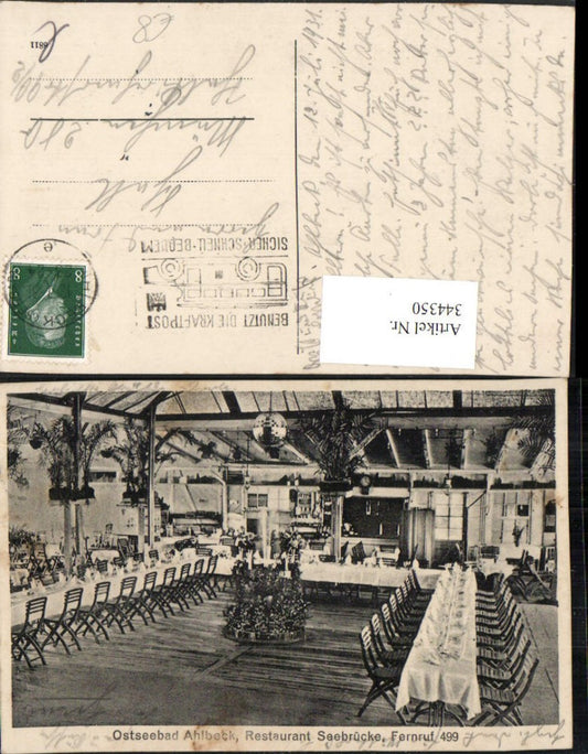 344350,Ostseebad Ahlbeck Restaurant Seebrücke Innenansicht