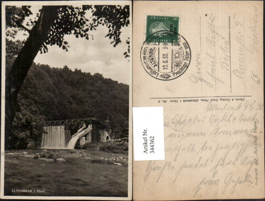 344362,Altenbrak im Harz Brücke Wasserfall