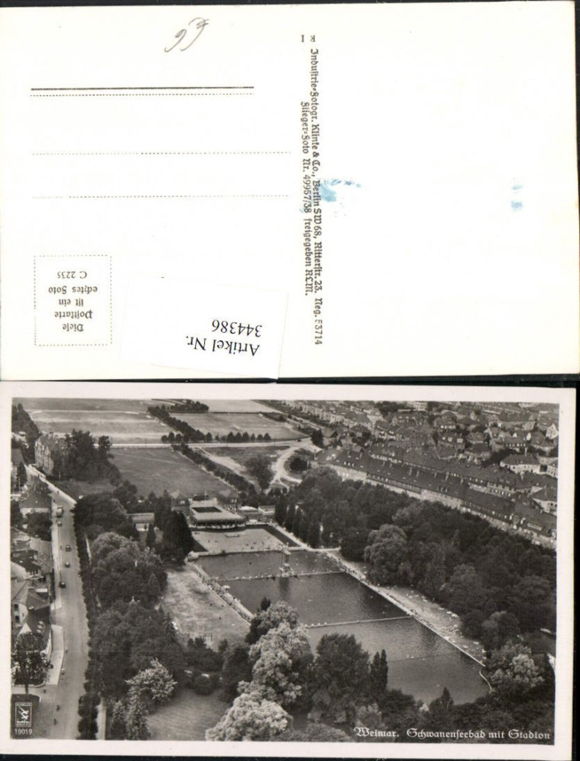 344386, Weimar Schwanenseebad with station, outdoor swimming pool