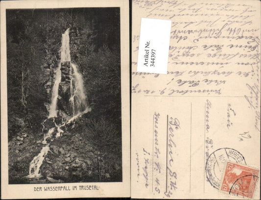 344397, Waterfall in the Trusetal near Brotterode-Trusetal