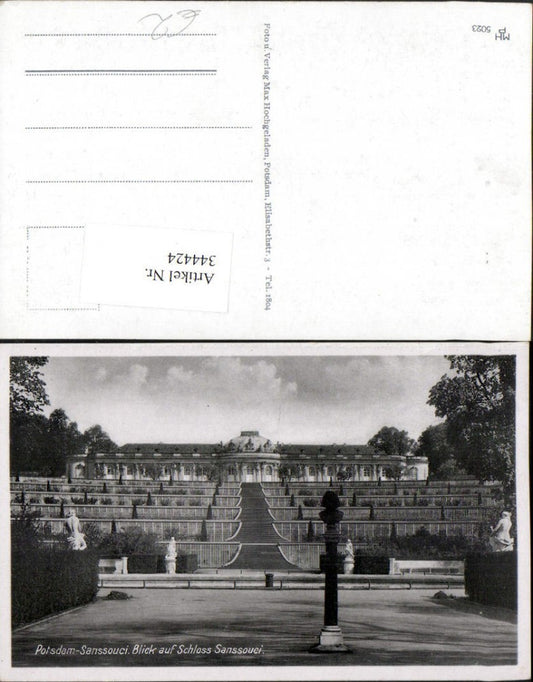 344424,Potsdam Sanssouci Blick auf das Schloss