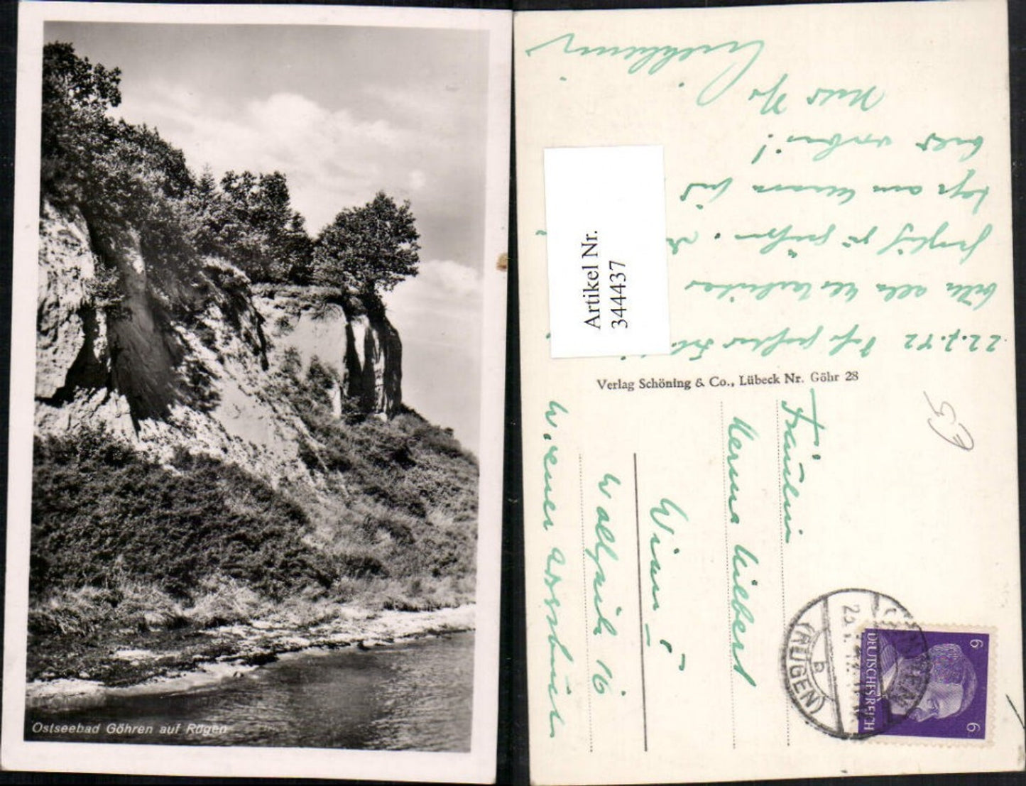 344437,Ostseebad Göhren auf Rügen Steilküste Küste