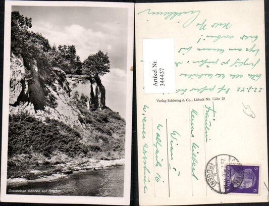 344437,Ostseebad Göhren auf Rügen Steilküste Küste