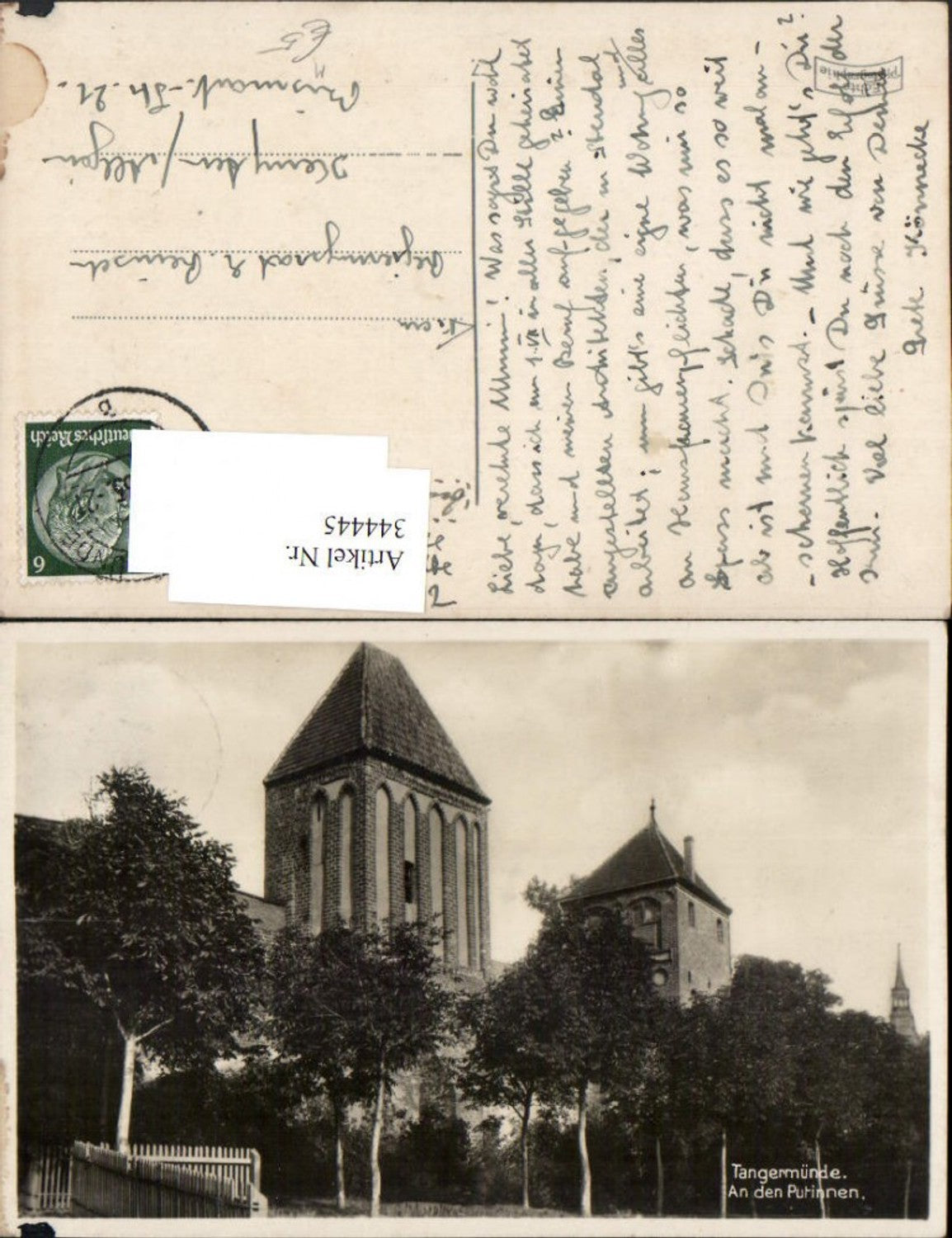 344445,Tangermünde An den Putinnen Stadtmauer Türme