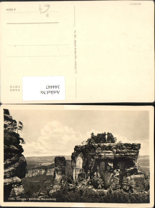 344447,Sächsische Schweiz Vorderes Raubschloss Frienstein b. Bad Schandau