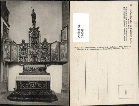 344501,Frankfurt am Main St. Leonhardskirche Kirche Marienaltar