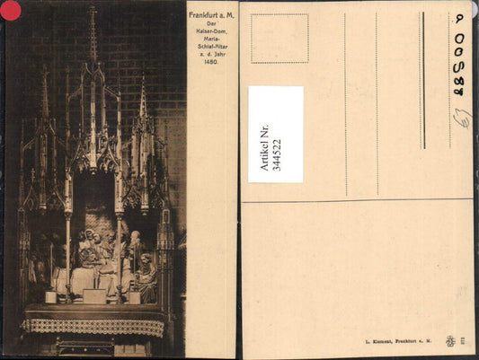 344522,Frankfurt am Main Kaiser-Dom Maria-Schlaf-Altar