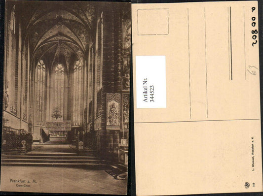 344523,Frankfurt am Main Dom Innenansicht Chor