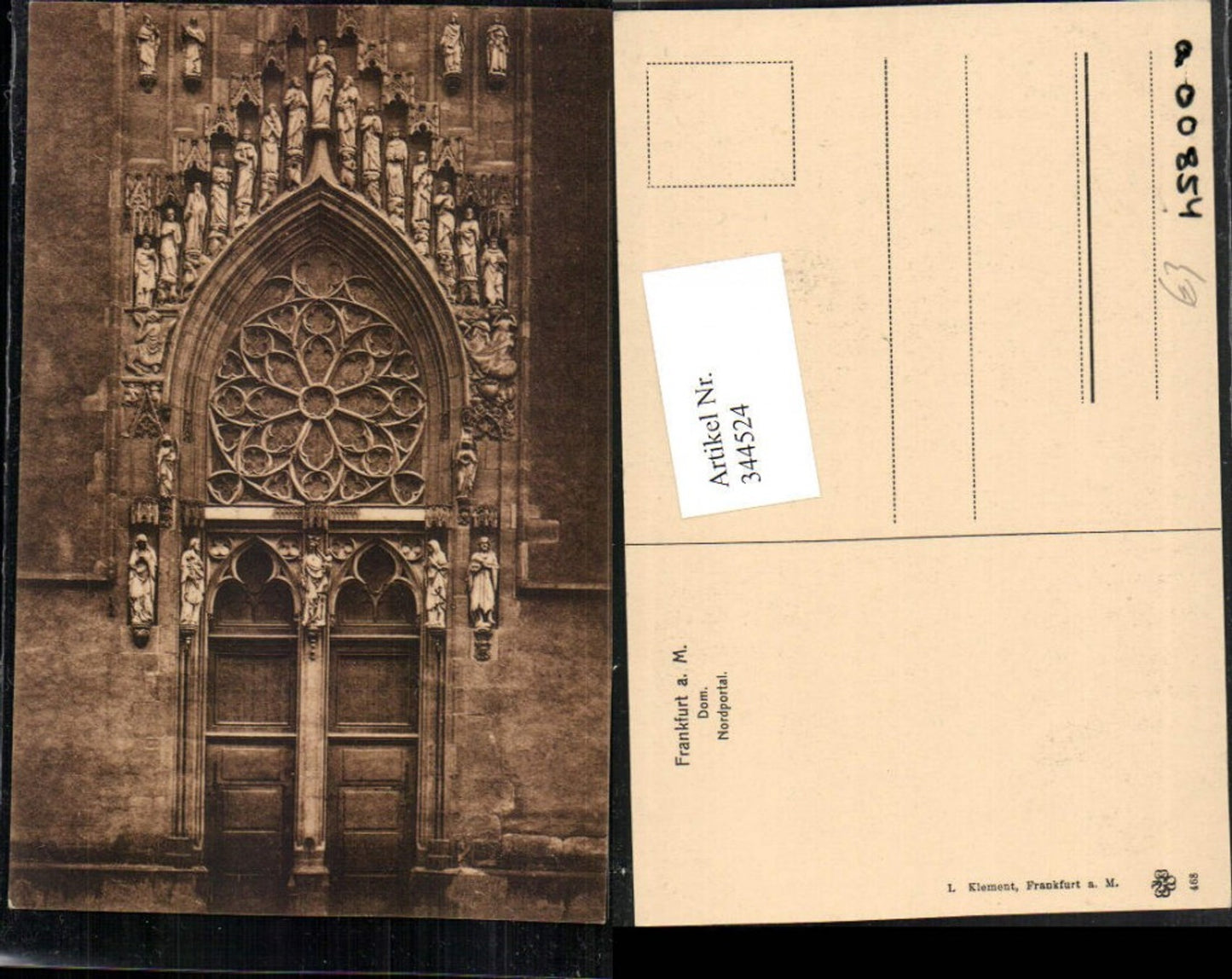344524,Frankfurt am Main Dom Nordportal Kirchenportal
