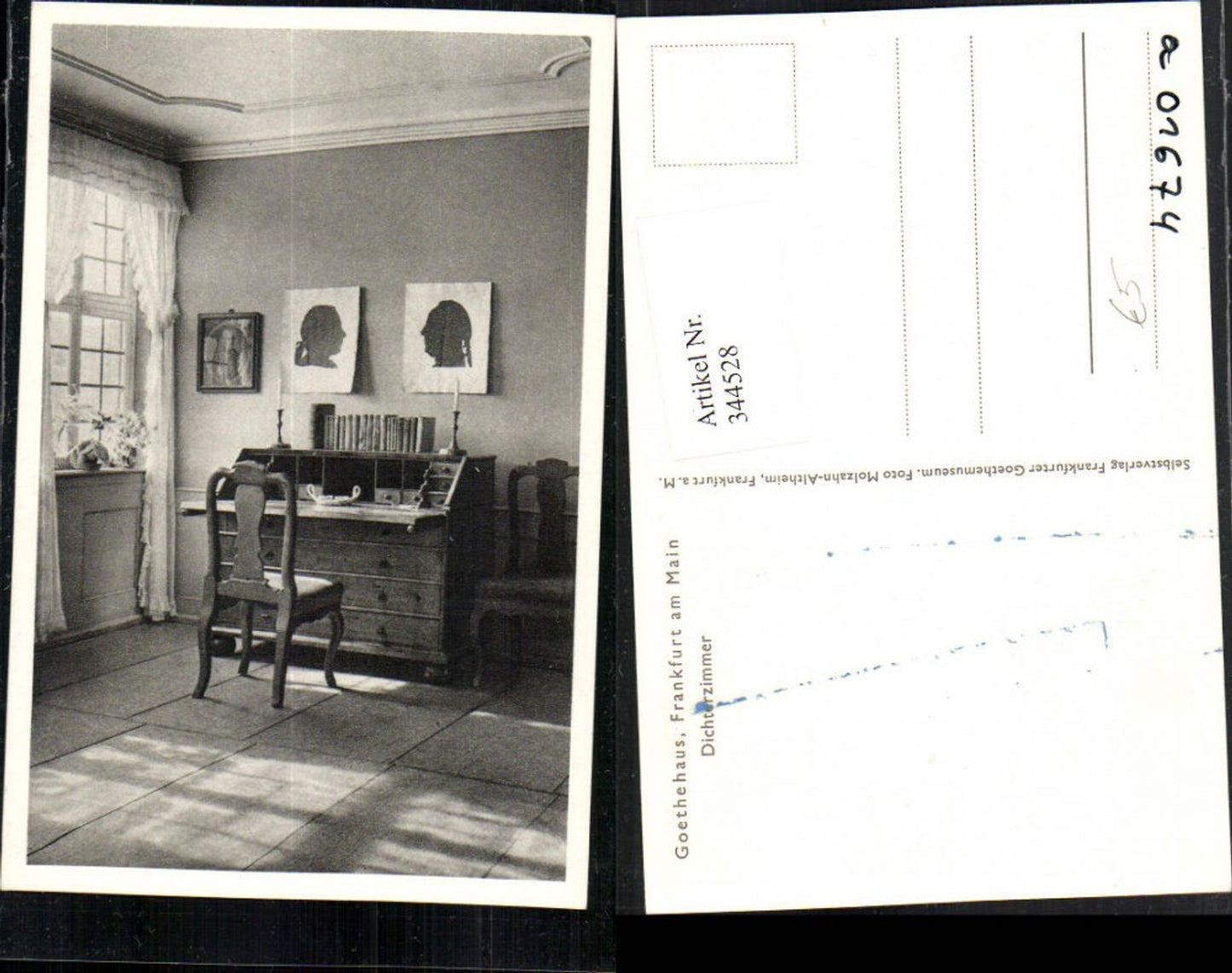 344528,Frankfurt am Main Goethehaus Dichterzimmer Innenansicht