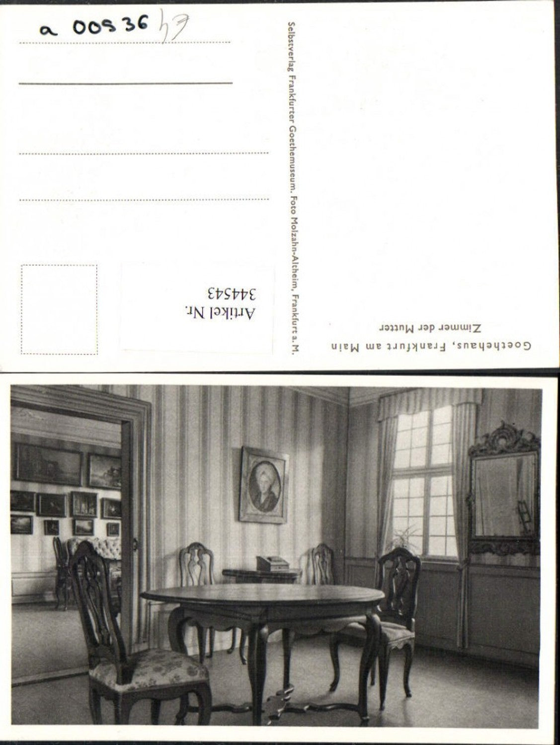 344543,Frankfurt am Main Goethehaus Zimmer der Mutter Innenansicht