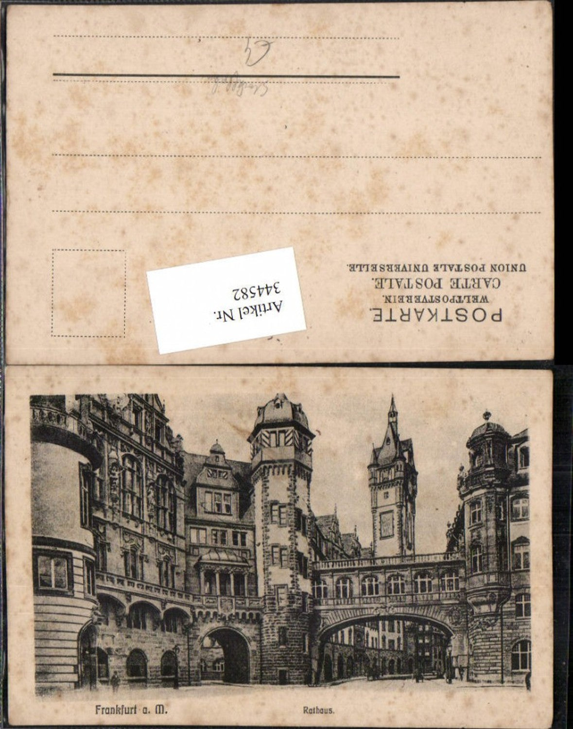 344582,Frankfurt am Main Rathaus Straßenansicht