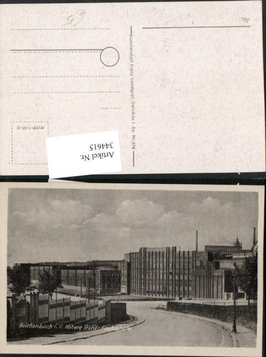 344615,Reichenbach im Vogtland Höhere Textil-Fachschule Schulgebäude
