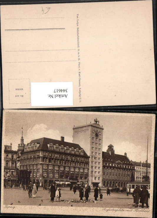 344617,Leipzig Augustusplatz m. Hochhaus