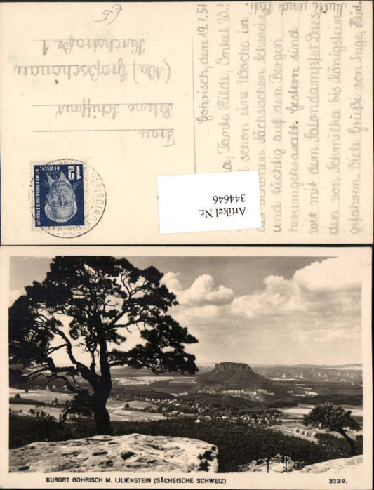 344646,Sächsische Schweiz Gohrisch m. Lilienstein
