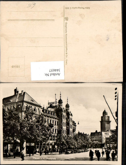 344657,Plauen im Vogtland Postplatz Straßenansicht