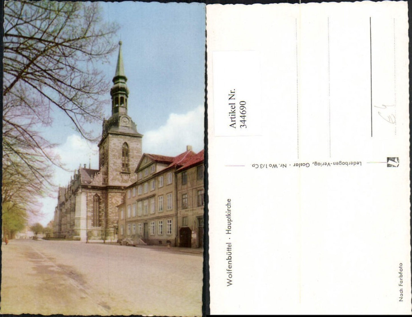 344690,Wolfenbüttel Hauptkirche Kirche Straßenansicht