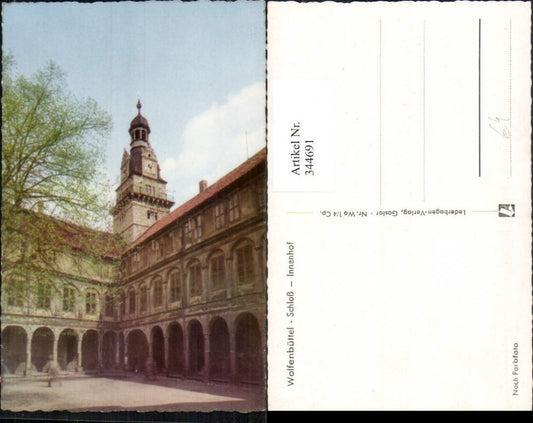 344691,Wolfenbüttel Schloss Innenhof Arkaden