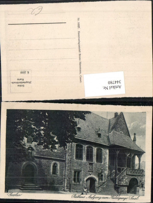 344780,Goslar Rathaus Aufgang zum Huldigungs-Saal