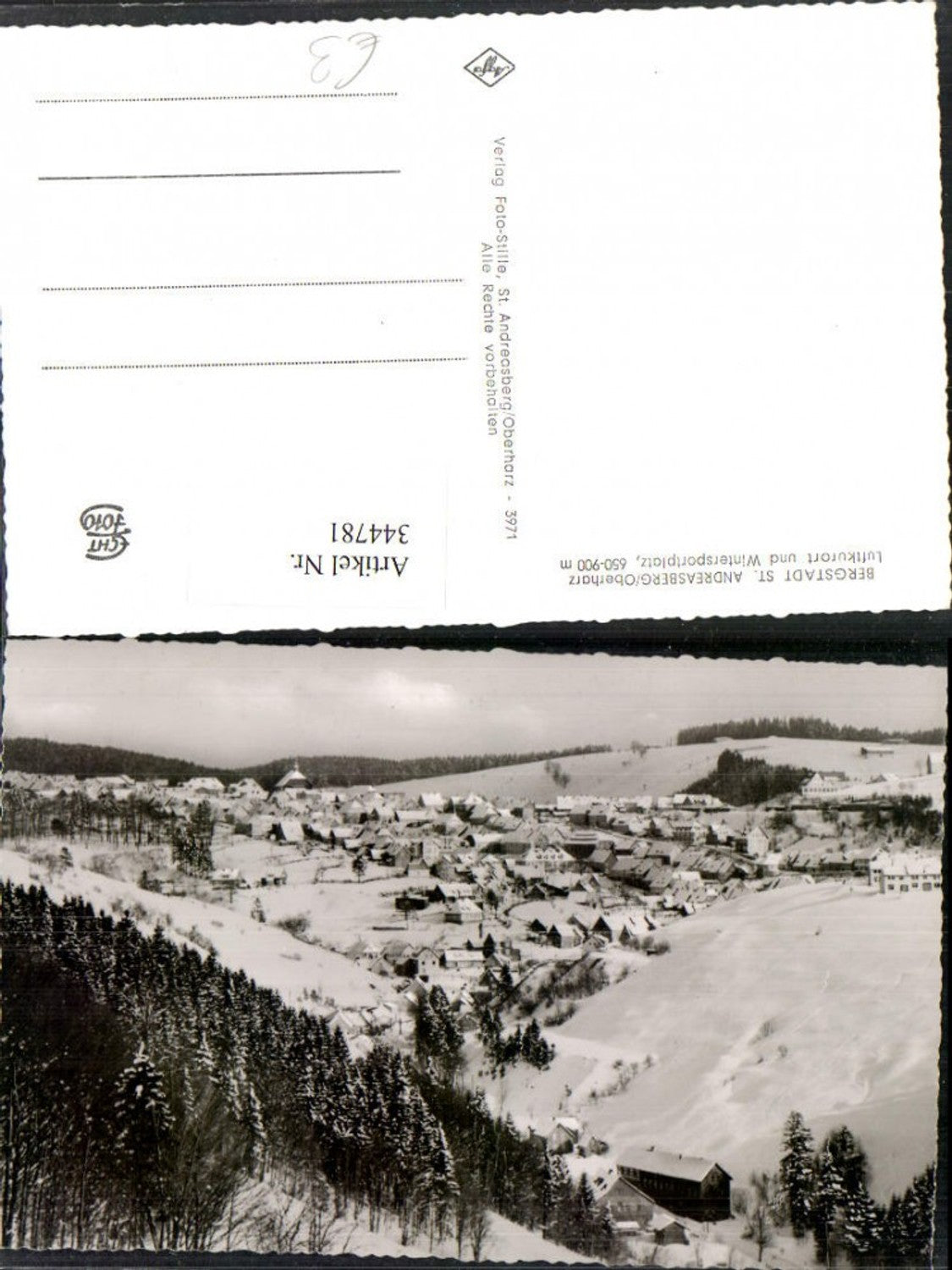 344781,St. Andreasberg im Oberharz Totale Winterbild