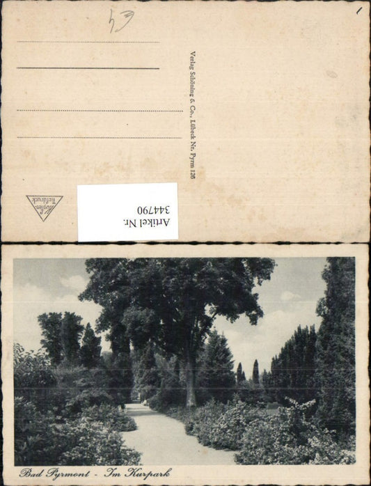 344790,Bad Pyrmont Im Kurpark Partie