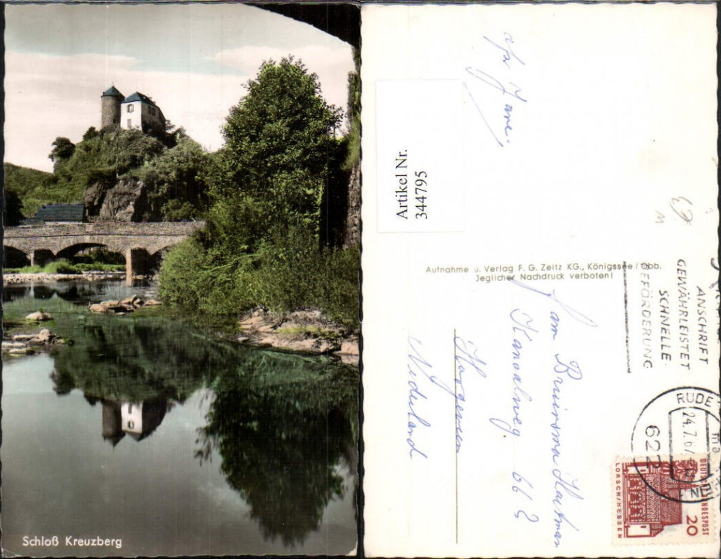 344795,Blick zum Schloss Burg Kreuzberg b. Altenahr