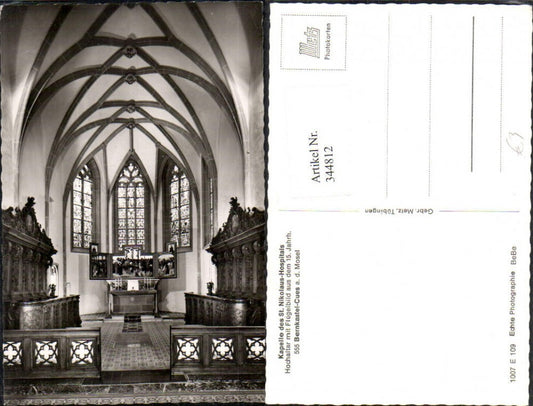 344812,Bernkastel-Kues an d. Mosel Kapelle St. Nikolaus-Hospitals Hochaltar Flügelbild