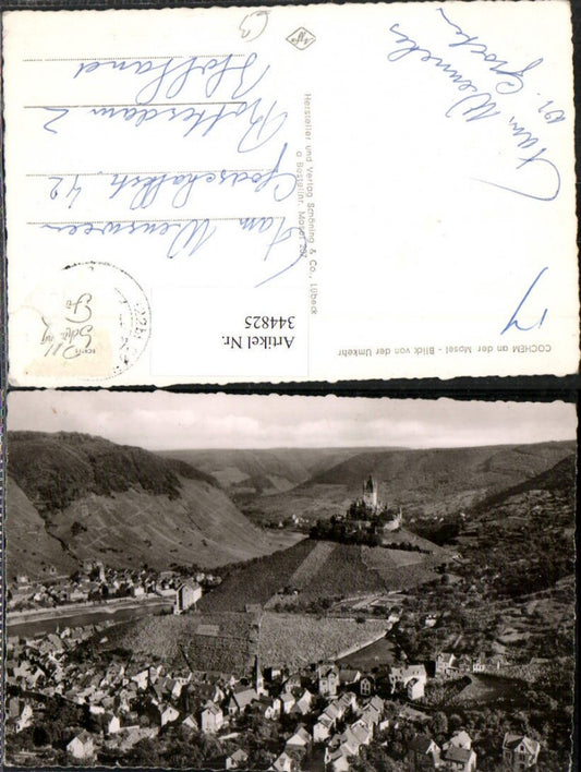 344825,Cochem an d. Mosel Totale von der Umkehr