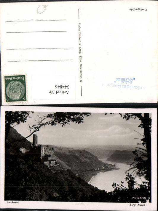 344846,Burg Maus am Rhein b. St. Goarshausen