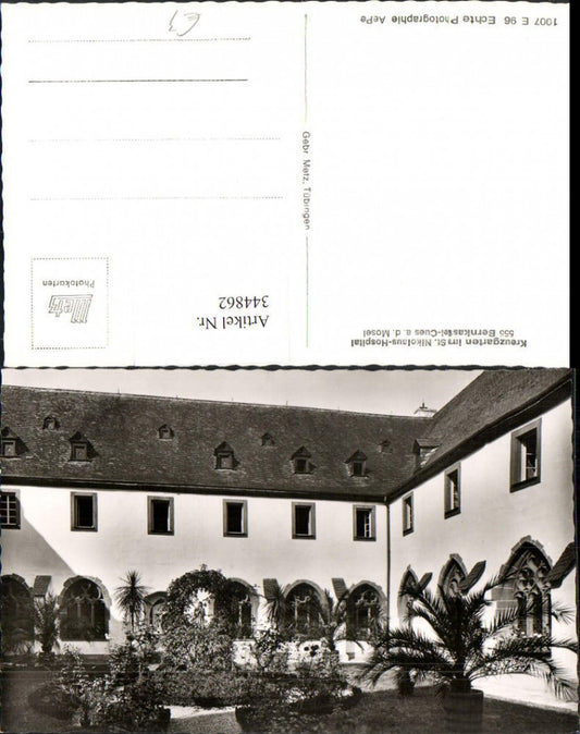 344862,Bernkastel-Kues an d. Mosel St. Nikolaus-Hospital Kreuzgarten