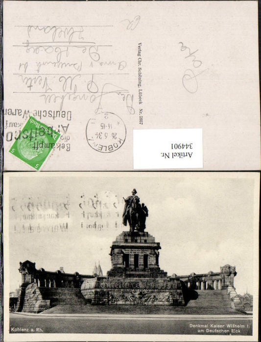 344901,Koblenz am Rhein Denkmal Kaiser Wilhelm am Deutschen Eck