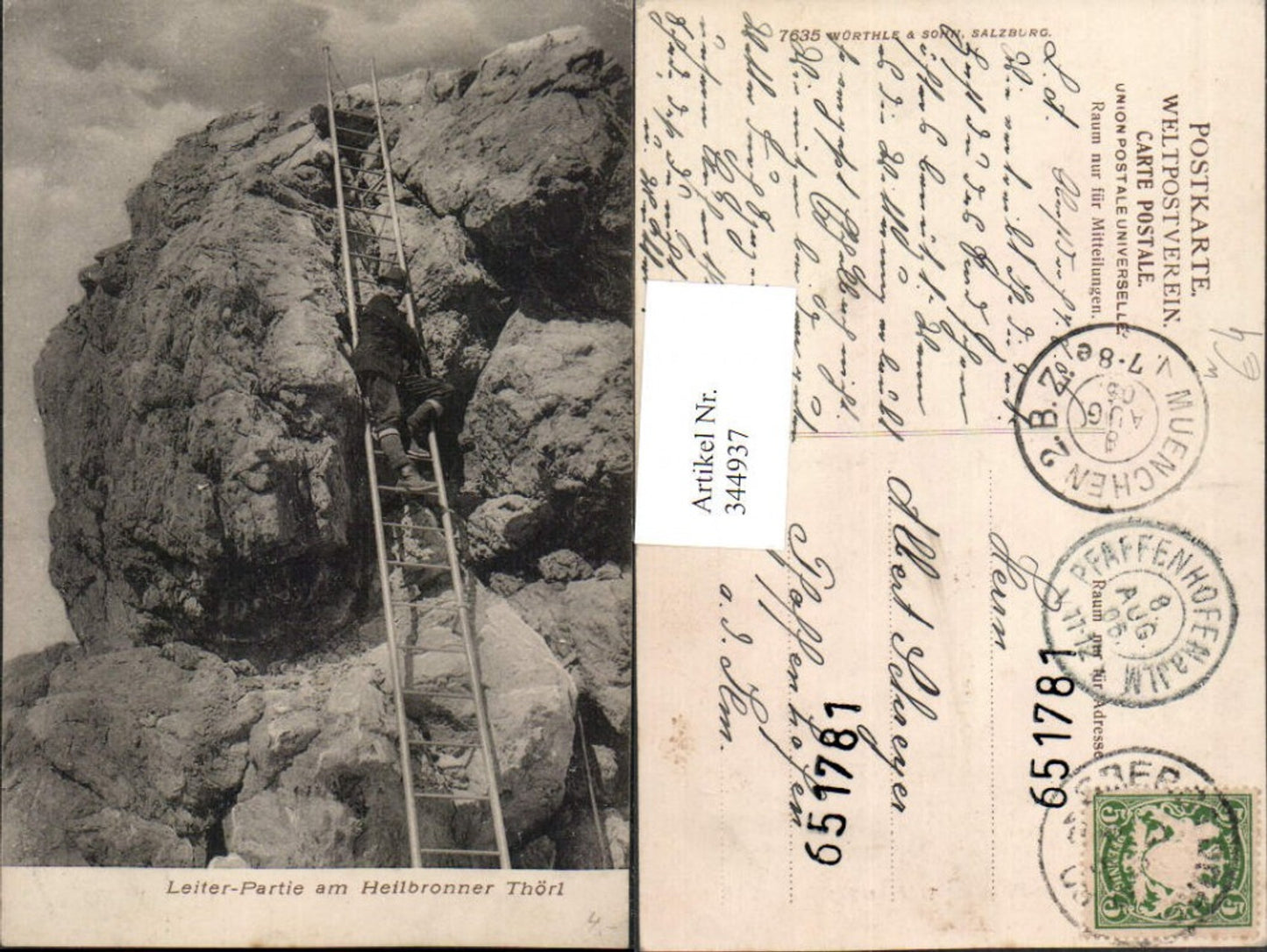 344937,Heilbronner Thörl Törl Leiter Bergsteiger