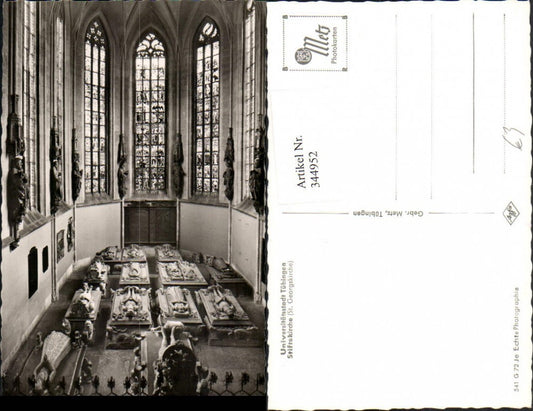 344952, Tübingen Collegiate Church of St. George, Church Interior View, Tombs