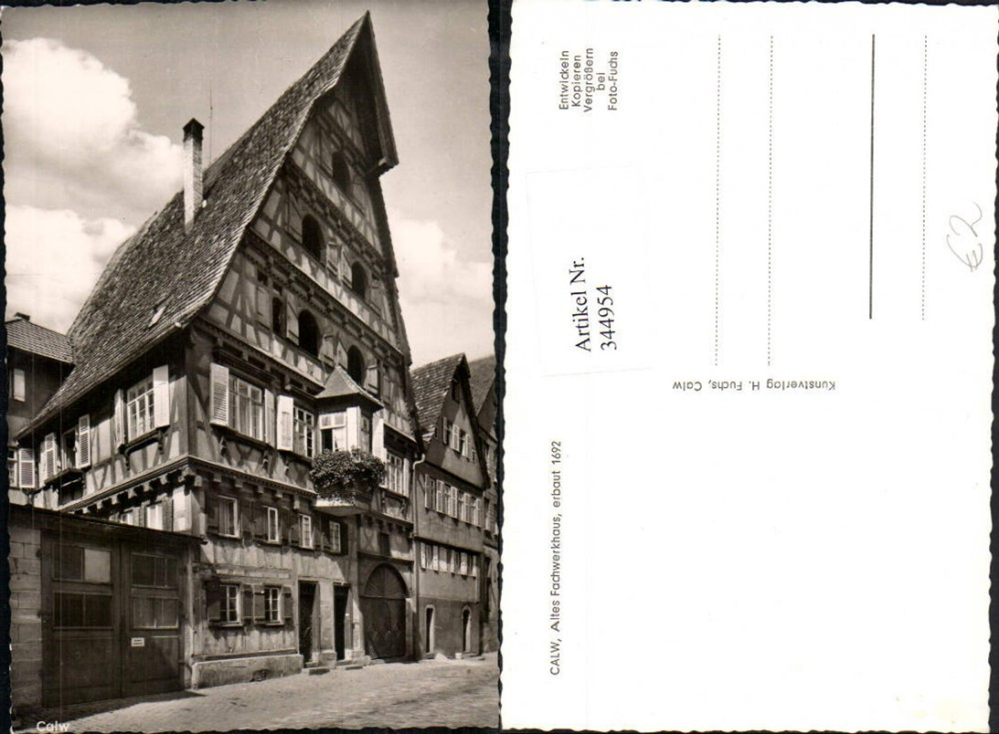 344954,Calw Altes Fachwerkhaus Haus