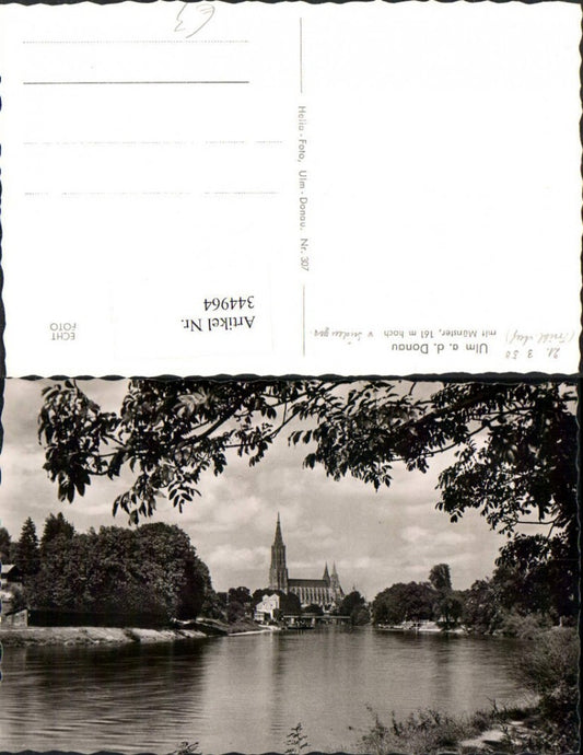 344964, Ulm on the Danube, view of the Minster Church