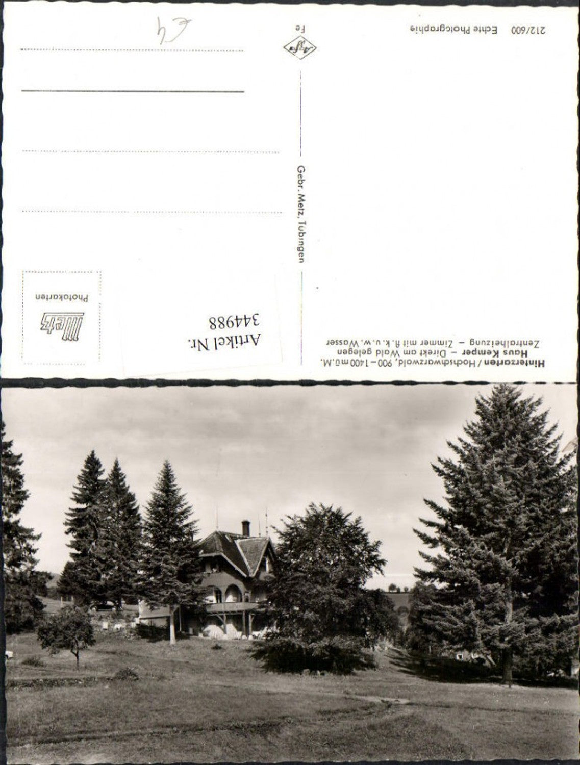 344988,Hinterzarten im Hochschwarzwald Haus Kemper