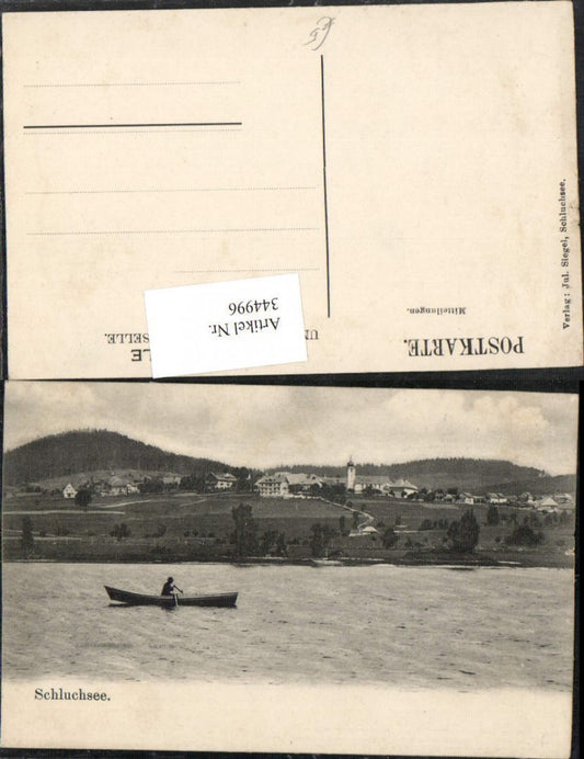 344996,Schluchsee Totale See b. St. Blasien Ruderboot