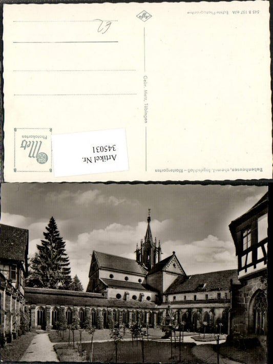 345031, Bebenhausen Hunting Lodge Monastery Garden