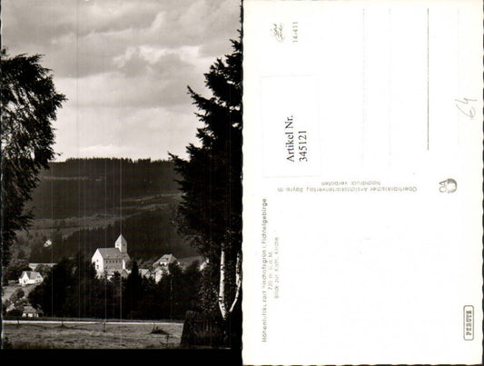 345121,Bischofsgrün im Fichtelgebirge Blick zur Katholischen Kirche